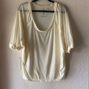 light yellow free people top